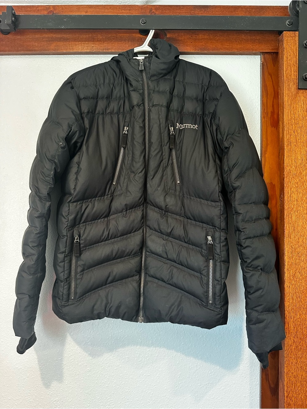 Marmot Men's Black 700 Fill Quilted Hooded Puffer Jacket G73790